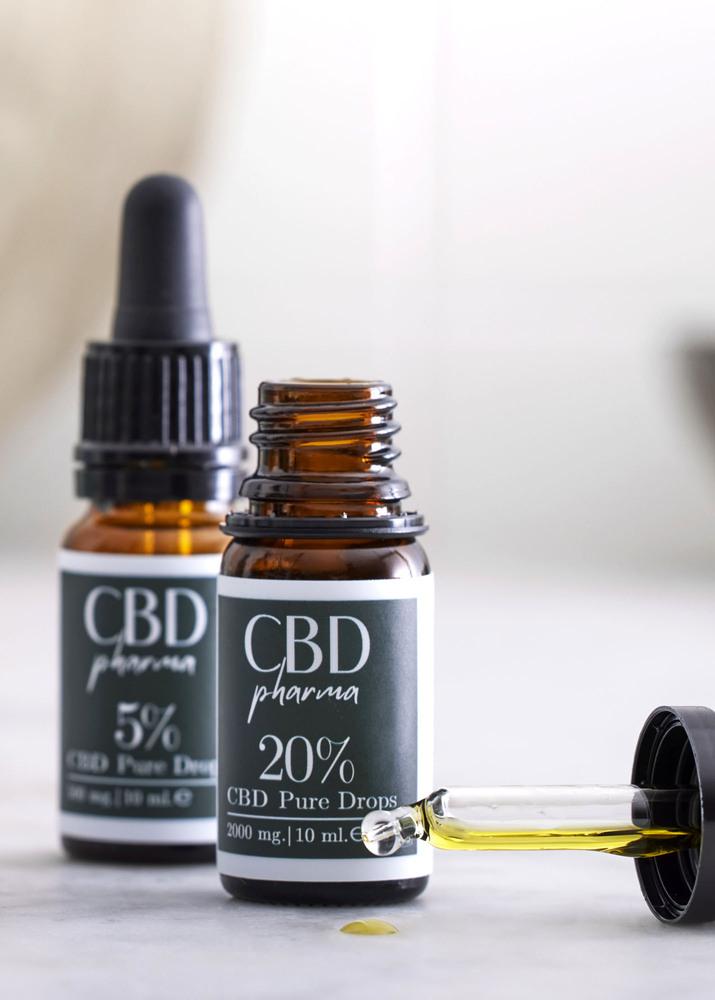 CBD Pharma Pure Drops 20% - Støtte til Balance og Søvn