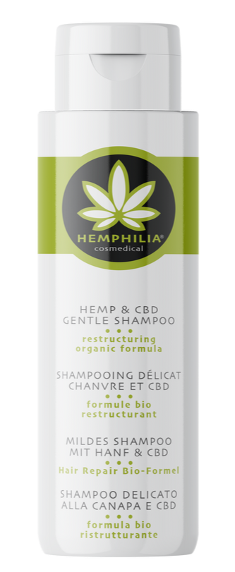 Økologisk Gentle Shampoo med CBD - 200ml fra Hemphilia