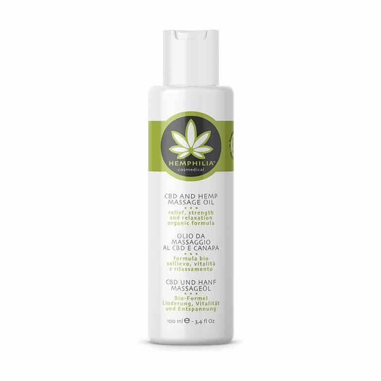 Økologisk CBD & Hamp Massageolie, 100ml - Velvære til Krop og Ansigt