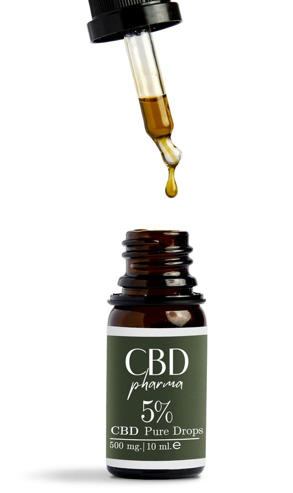 CBD Pharma Pure Drops 5% - Beroligende Olie 10ml