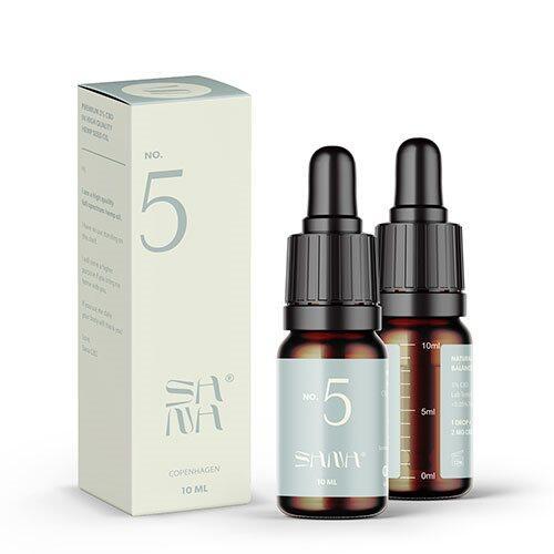 CBD Naturlig Hudolie No 5 - 10 ml fra Sana Hemp