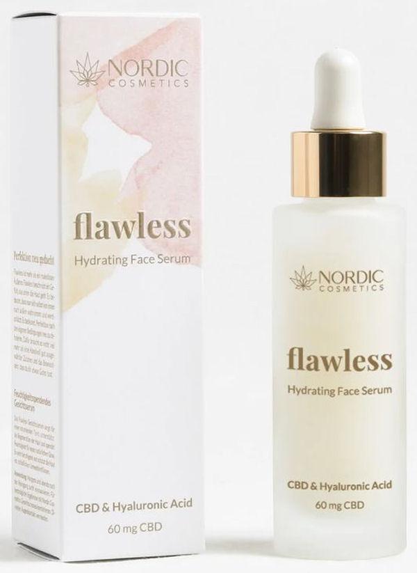 Nordic Cosmetics Ansigtsserum Flawless CBD & Hyaluronsyre 30ml